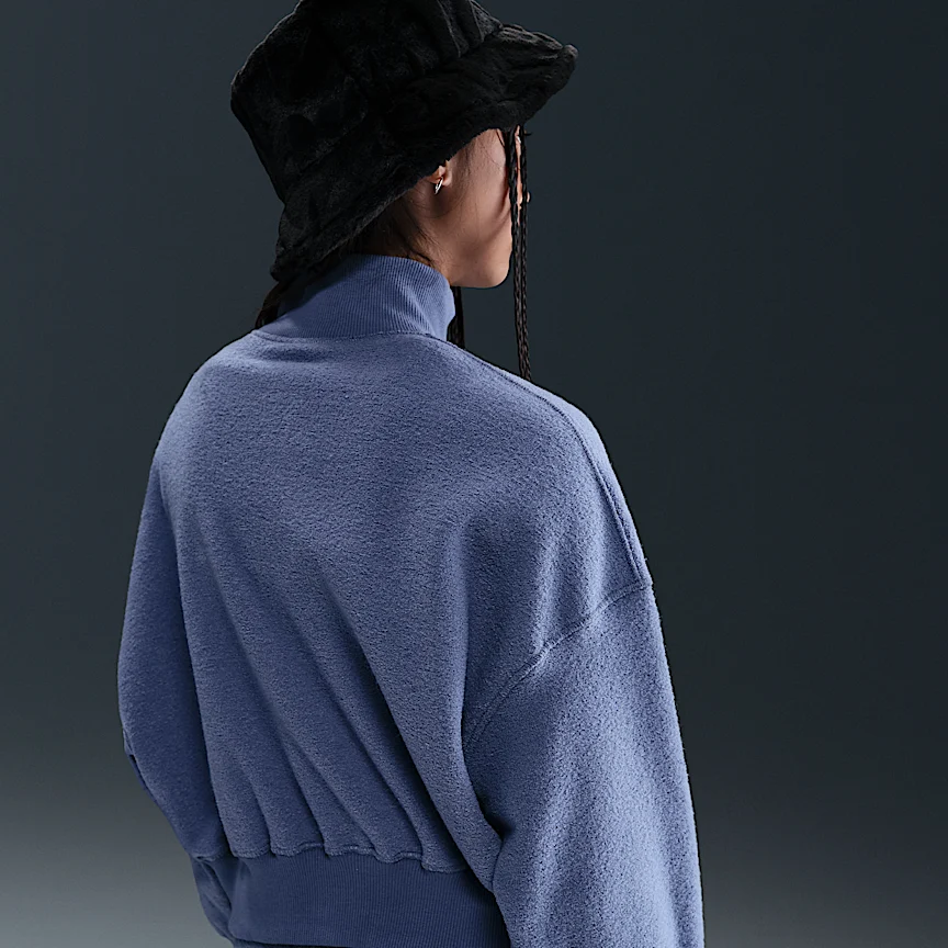 NIKE Sportswear — Big Kids' (Girls') Long-Sleeve Fleece Top - Image 2