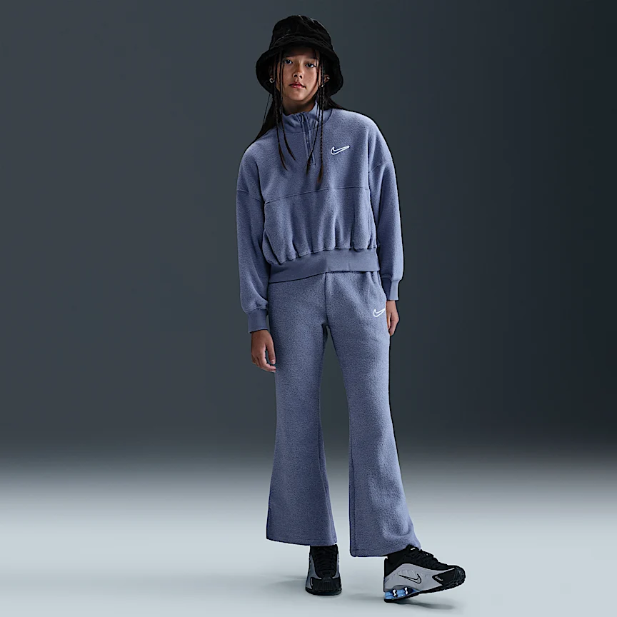 NIKE Sportswear — Big Kids' (Girls') Long-Sleeve Fleece Top - Image 4