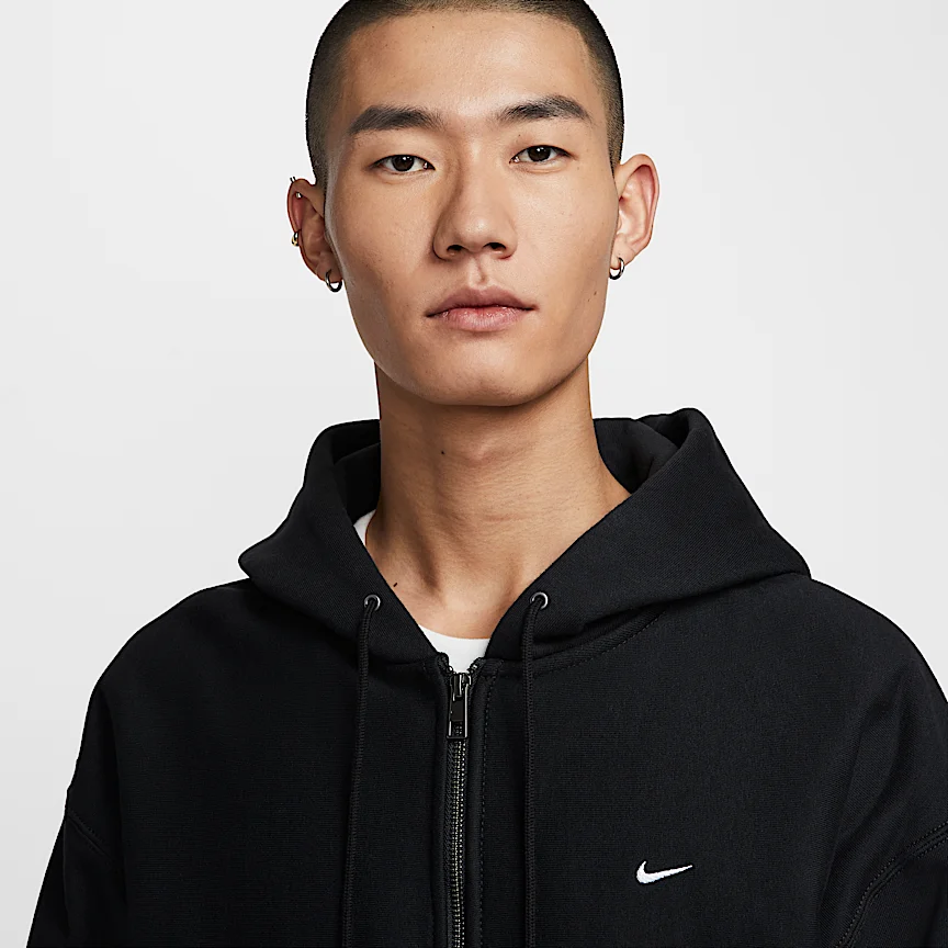 NIKE ソロ スウッシュ — メンズ フルジップ フリース パーカー - Image 3