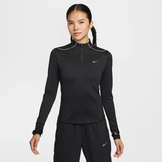 NIKE スウィフト — ウィメンズ Therma-FIT ADV 1/4ジップ ランニングトップ リフレクティブ (再帰反射) デザインのアクセント付き
