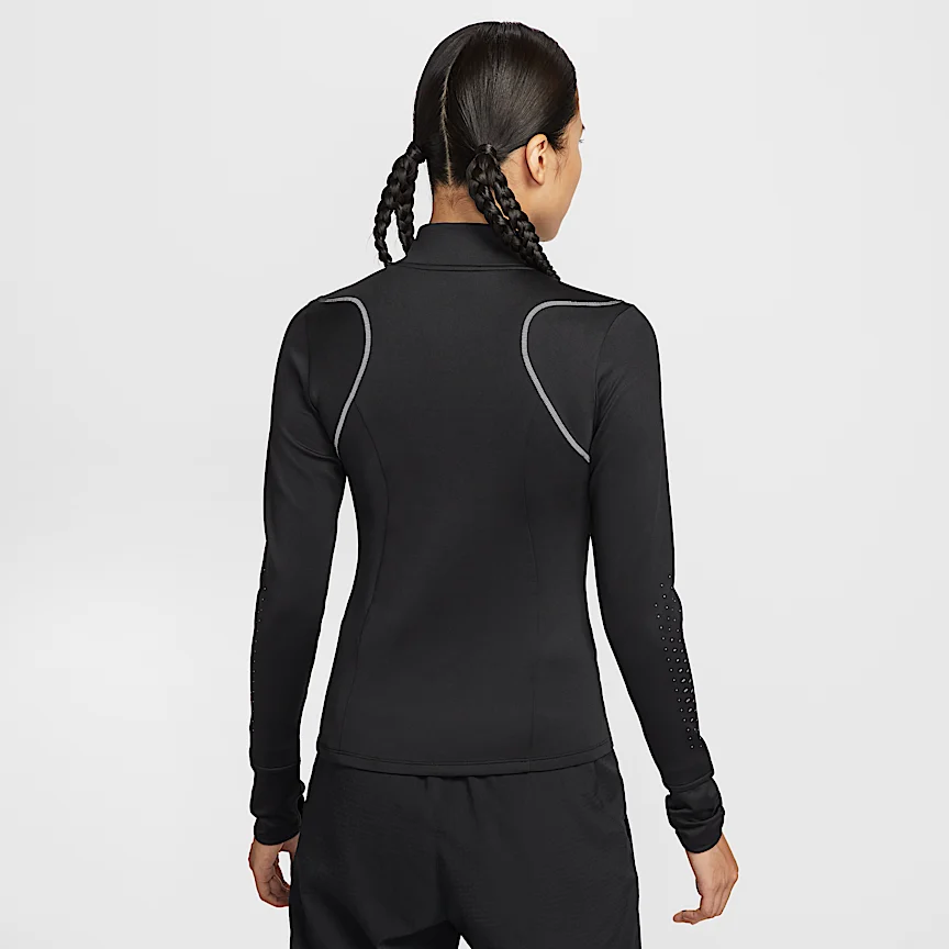 NIKE スウィフト — ウィメンズ Therma-FIT ADV 1/4ジップ ランニングトップ リフレクティブ (再帰反射) デザインのアクセント付き - Image 2