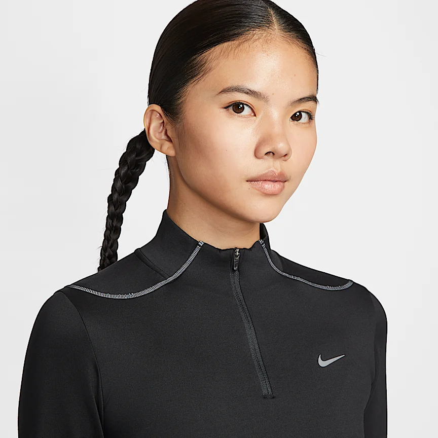 NIKE スウィフト — ウィメンズ Therma-FIT ADV 1/4ジップ ランニングトップ リフレクティブ (再帰反射) デザインのアクセント付き - Image 3