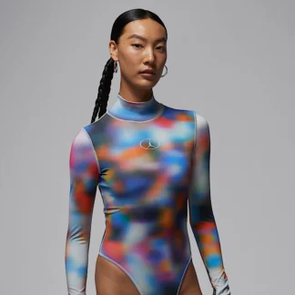 NIKE ジョーダン フライト マウンテンサイド — ウィメンズ プリント入り ロングスリーブ ボディスーツ
