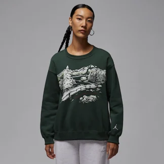 NIKE ジョーダン ブルックリン フリース — ウィメンズ クルーネック スウェットシャツ