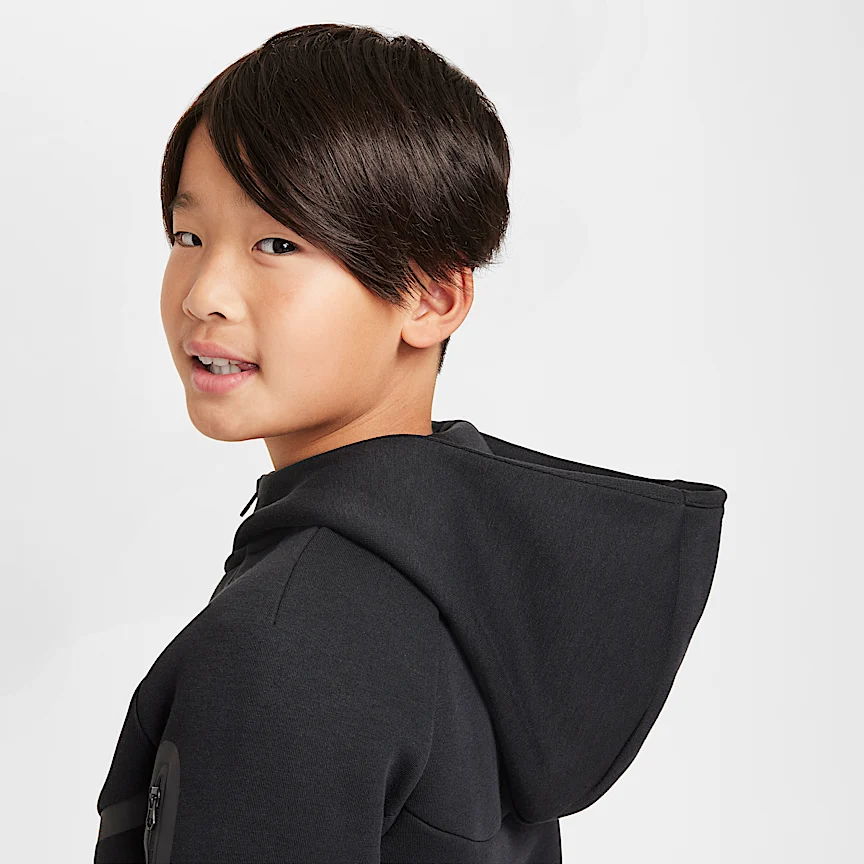 NIKE Sportswear Tech Fleece — Big Kids' Full-Zip Hoodie - Image 5
