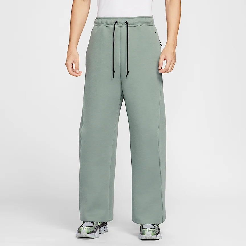 NIKE テック — メンズ フリース ルーズフィット オープンヘム パンツ