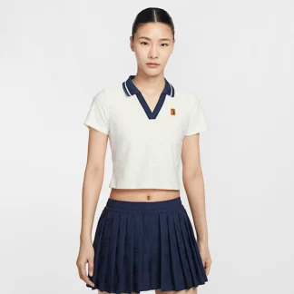 NIKE NikeCourt Courtコレクション — ウィメンズ Dri-FIT クロップド テニスポロ