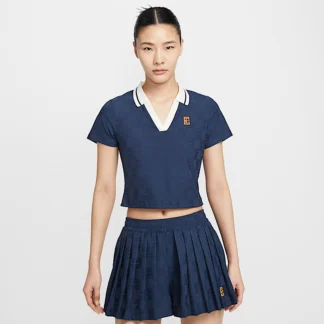 NIKE NikeCourt Courtコレクション — ウィメンズ Dri-FIT クロップド テニスポロ