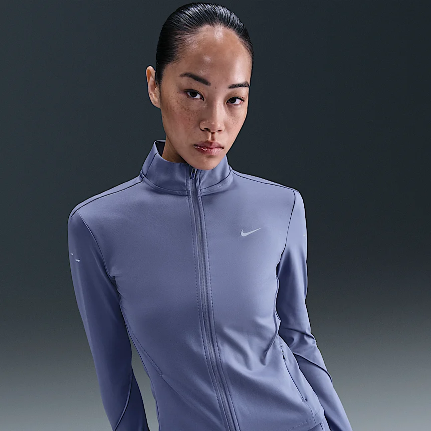 NIKE スウィフト — ウィメンズ Dri-FIT フルジップ ミッドレイヤー ランニングトップ