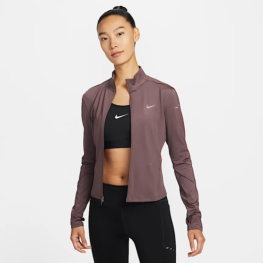 NIKE スウィフト — ウィメンズ Dri-FIT フルジップ ミッドレイヤー ランニングトップ