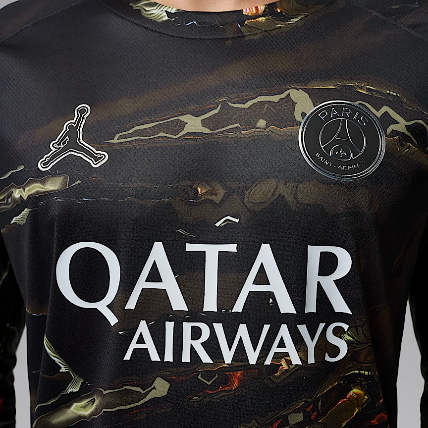 NIKE パリ サンジェルマン (PSG) 2026 スタジアム ナイト エディション — メンズ ジョーダン Dri-FIT サッカー ロングスリーブ レプリカ ユニフォーム トップス - Image 4