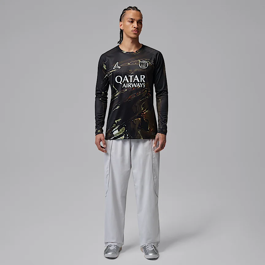 NIKE パリ サンジェルマン (PSG) 2026 スタジアム ナイト エディション — メンズ ジョーダン Dri-FIT サッカー ロングスリーブ レプリカ ユニフォーム トップス - Image 8