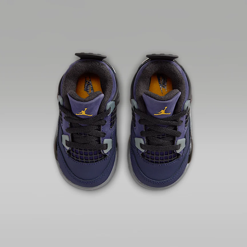 NIKE ジョーダン 4 レトロ "Imperial Purple" — ベビーシューズ - Image 4