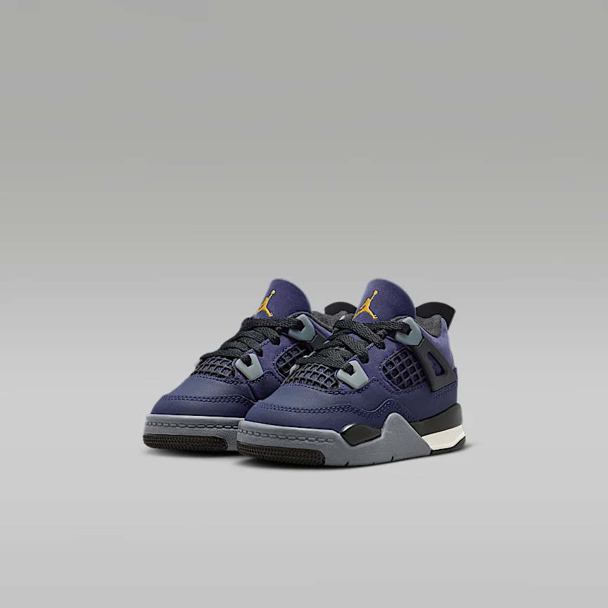 NIKE ジョーダン 4 レトロ "Imperial Purple" — ベビーシューズ - Image 5