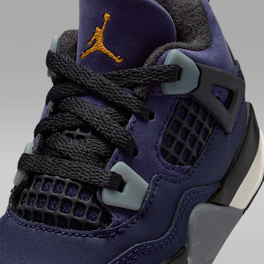 NIKE ジョーダン 4 レトロ "Imperial Purple" — ベビーシューズ - Image 7