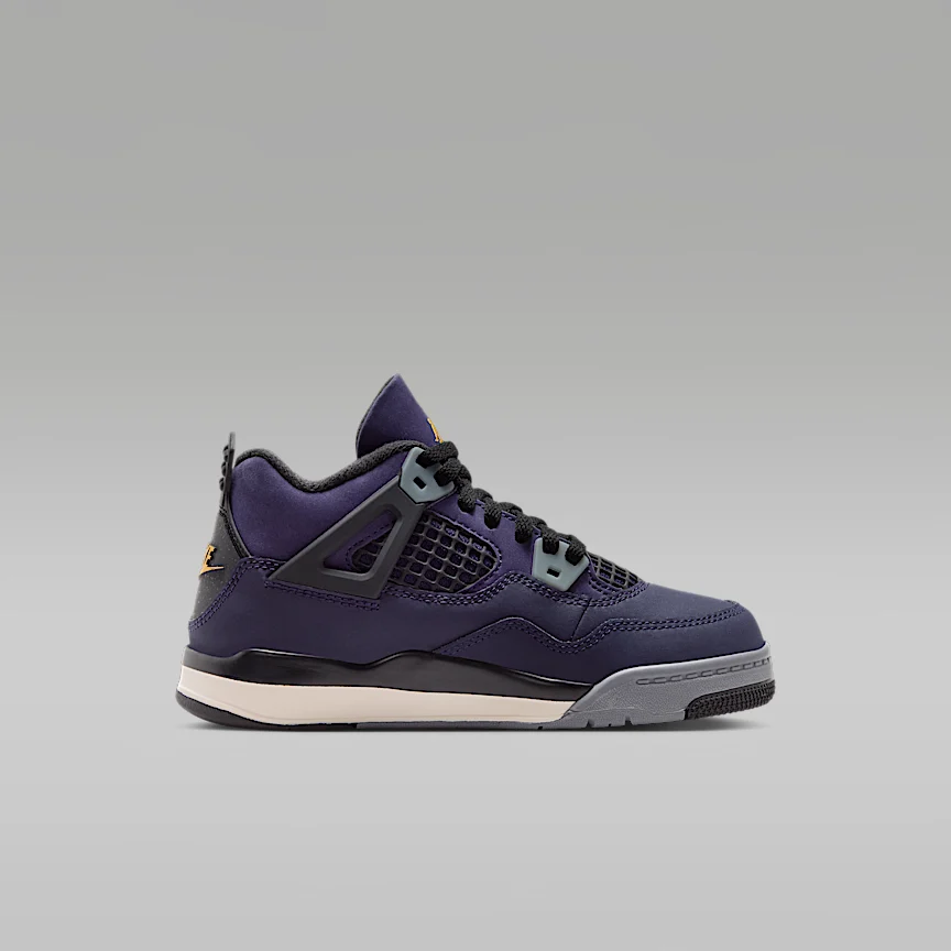NIKE ジョーダン 4 レトロ "Imperial Purple" — リトルキッズシューズ - Image 3