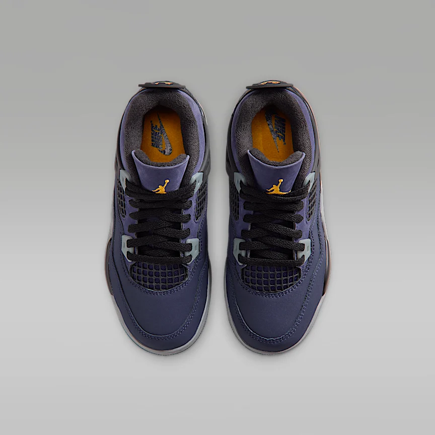NIKE ジョーダン 4 レトロ "Imperial Purple" — リトルキッズシューズ - Image 4