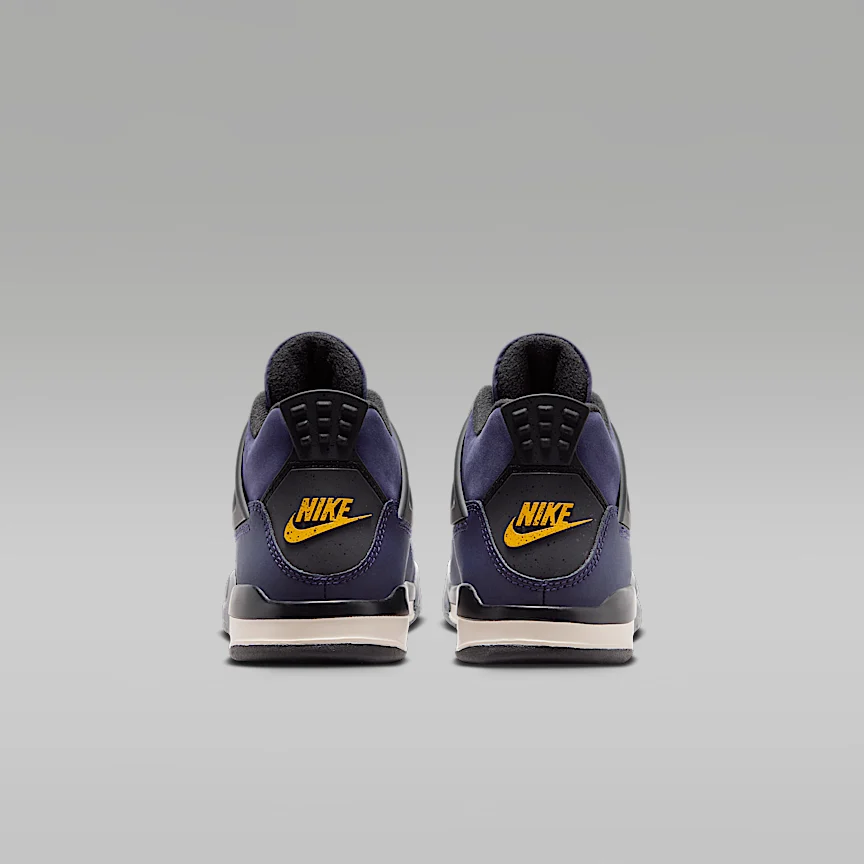 NIKE ジョーダン 4 レトロ "Imperial Purple" — リトルキッズシューズ - Image 6
