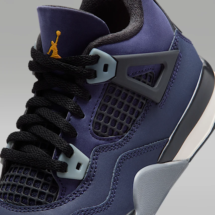 NIKE ジョーダン 4 レトロ "Imperial Purple" — リトルキッズシューズ - Image 7