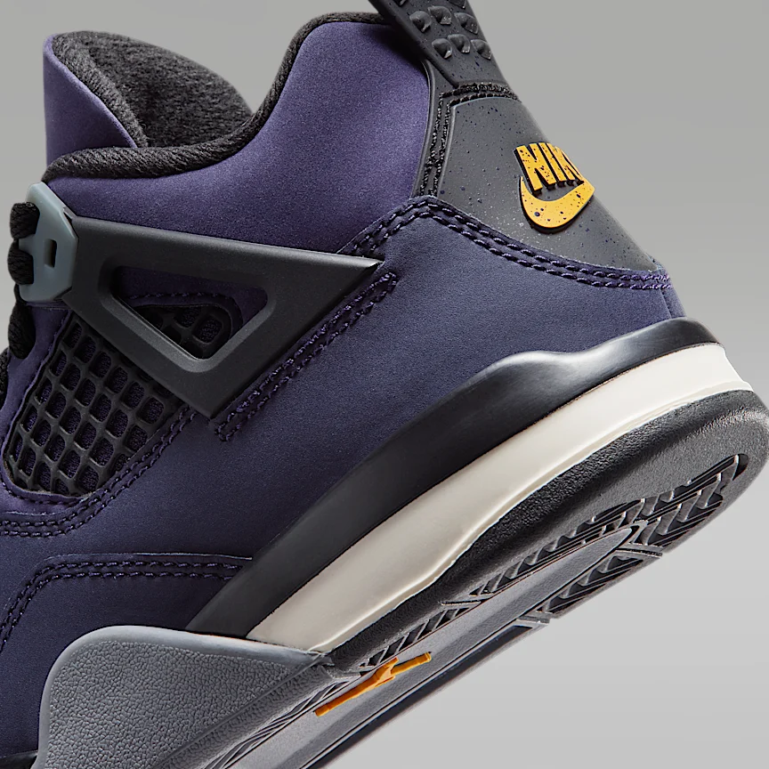 NIKE ジョーダン 4 レトロ "Imperial Purple" — リトルキッズシューズ - Image 8