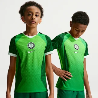 NIKE Nigeria 2026 Stadium Home — Big Kids' Nike Dri-FIT Soccer Short-Sleeve Jersey