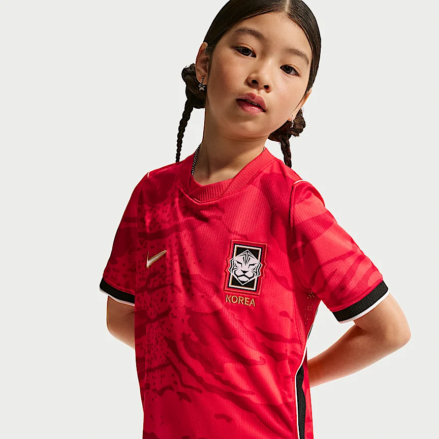 NIKE Korea National Team 2026 Stadium Home — Junior Nike Dri-FIT SoccerUniformTops - Image 2