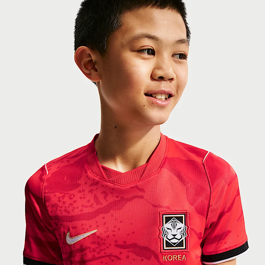 NIKE Korea National Team 2026 Stadium Home — Junior Nike Dri-FIT SoccerUniformTops - Image 3