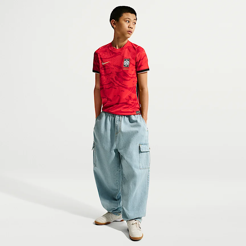 NIKE Korea National Team 2026 Stadium Home — Junior Nike Dri-FIT SoccerUniformTops - Image 7