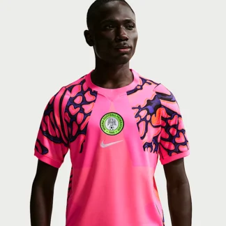 NIKE ナイジェリア 2026 スタジアム ゴールキーパー — メンズ ナイキ Dri-FIT サッカー レプリカ ショートスリーブ ユニフォーム