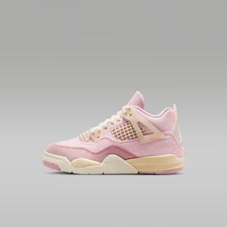 NIKE ジョーダン 4 レトロ “Pearl Pink and Iced Carmine” — リトルキッズシューズ