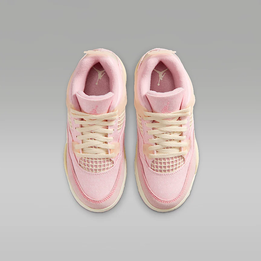 NIKE ジョーダン 4 レトロ “Pearl Pink and Iced Carmine” — リトルキッズシューズ - Image 4