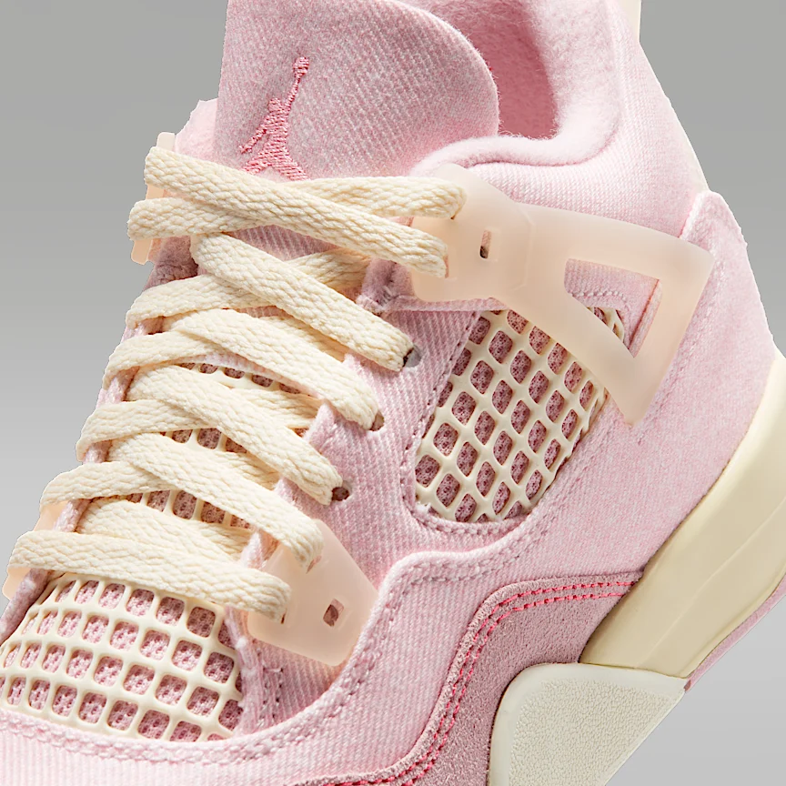 NIKE ジョーダン 4 レトロ “Pearl Pink and Iced Carmine” — リトルキッズシューズ - Image 7