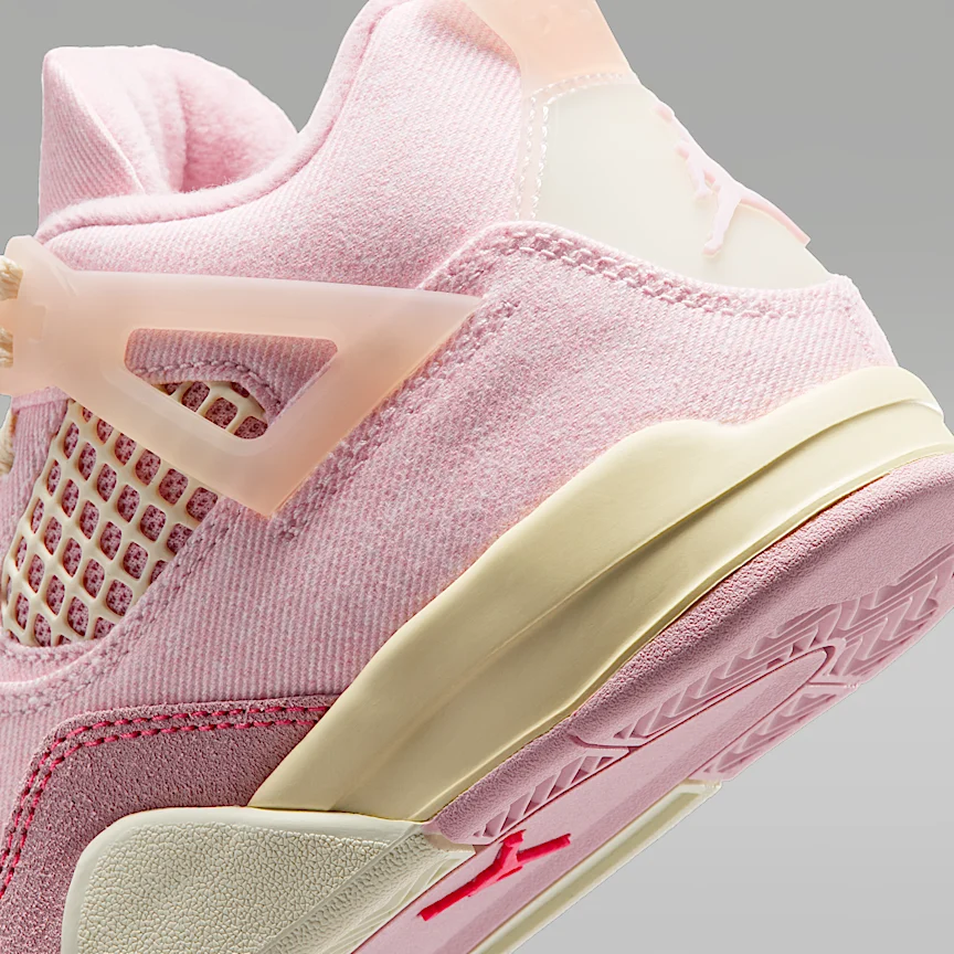 NIKE ジョーダン 4 レトロ “Pearl Pink and Iced Carmine” — リトルキッズシューズ - Image 8