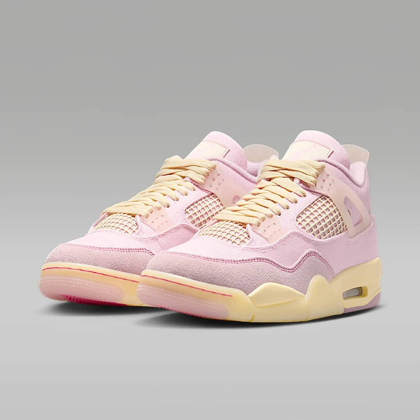 NIKE Air Jordan 4 Retro "Pearl Pink and Iced Carmine" — Women's Shoe - Image 5