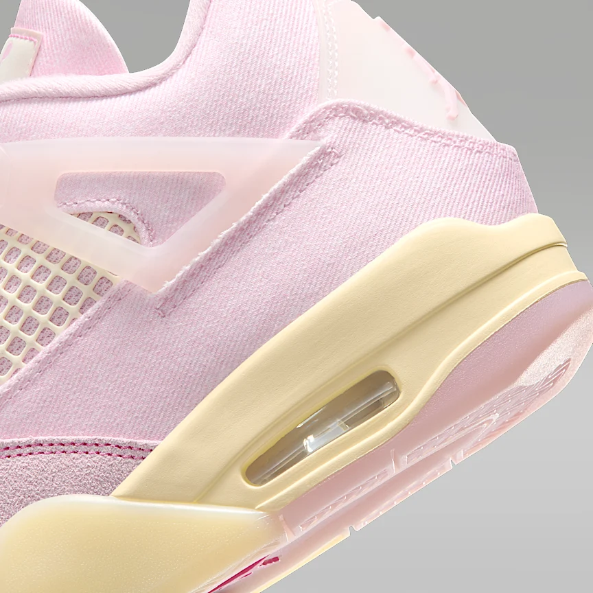 NIKE Air Jordan 4 Retro "Pearl Pink and Iced Carmine" — Women's Shoe - Image 8