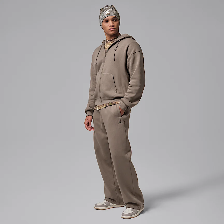 NIKE ジョーダン ブルックリン フリース — メンズ オーバーサイズド オープンヘム パンツ - Image 5