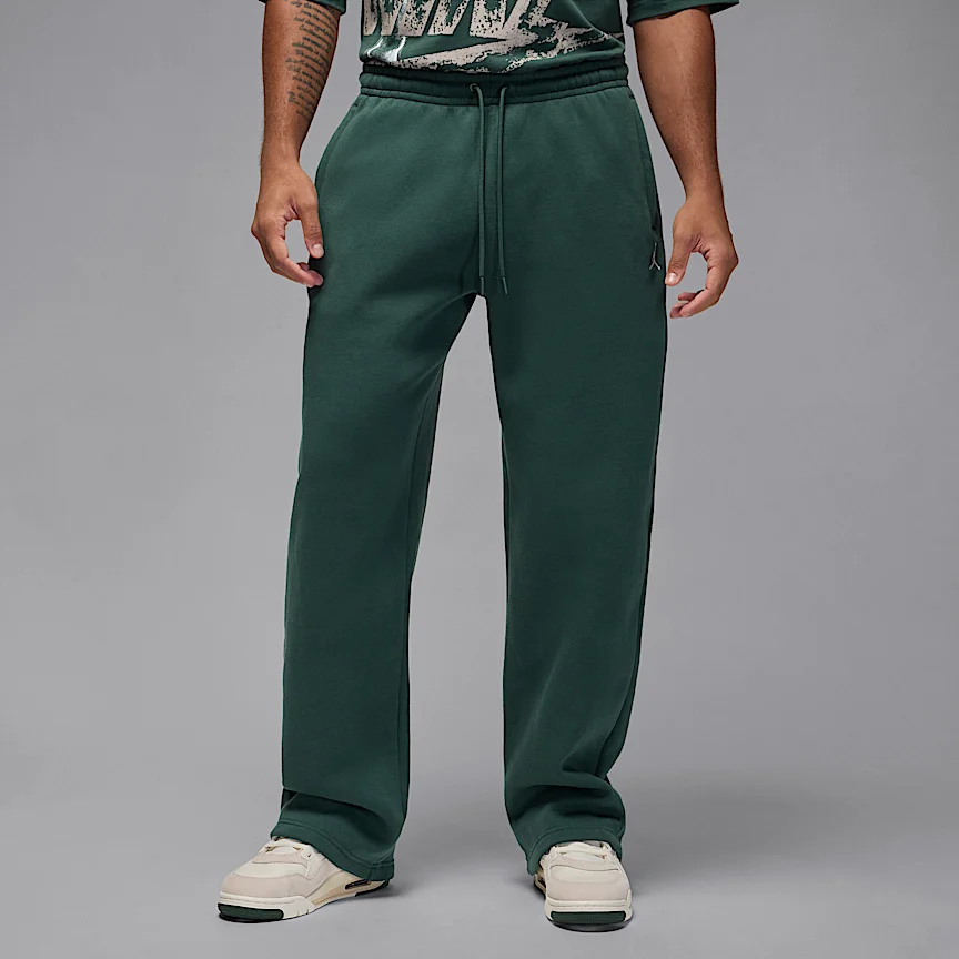 NIKE ジョーダン ブルックリン フリース — メンズ オーバーサイズド オープンヘム パンツ