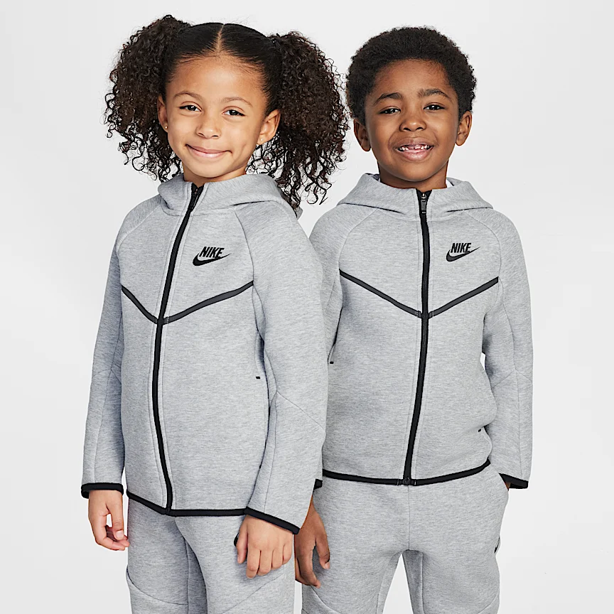 NIKE Sportswear — Little Kids Tech Fleece Two-Piece Full-Zip Set - Image 3