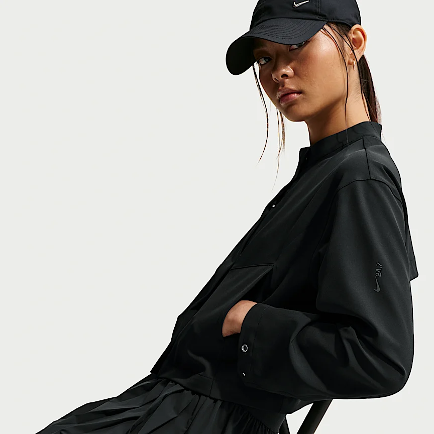 NIKE 24.7 Perfect Stretch — Women's Dri-FIT Loose Fit Cropped Jacket - Image 3
