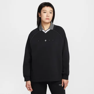 NIKE Sportswear Phoenix Fleece — Women's Oversized Graphic Polo Tops