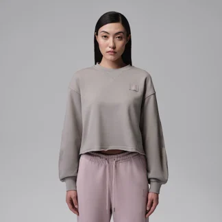 NIKE ジョーダン フライト フリース — ウィメンズ モッドクロップ クルーネック スウェットシャツ