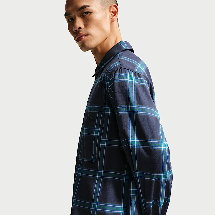 NIKE Life — メンズ ロングスリーブ フランネル シャツ - Image 3
