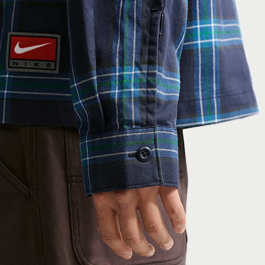 NIKE Life — メンズ ロングスリーブ フランネル シャツ - Image 6