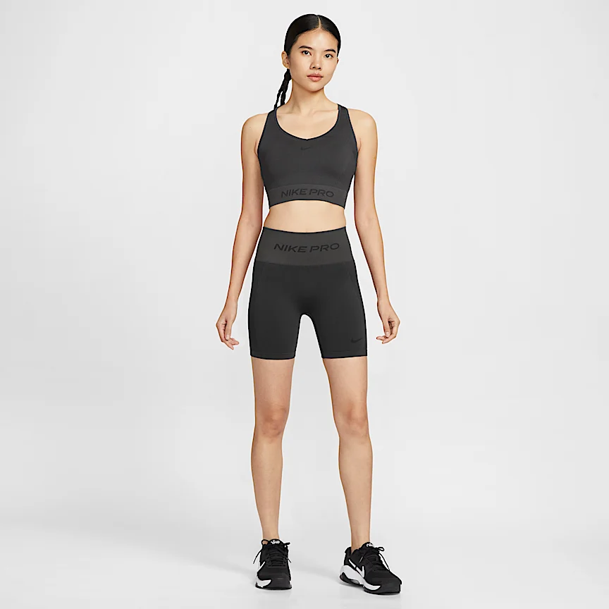 NIKE プロ シームレス — ウィメンズ Dri-FIT ハイウエスト 13cm バイカーショートパンツ - Image 7