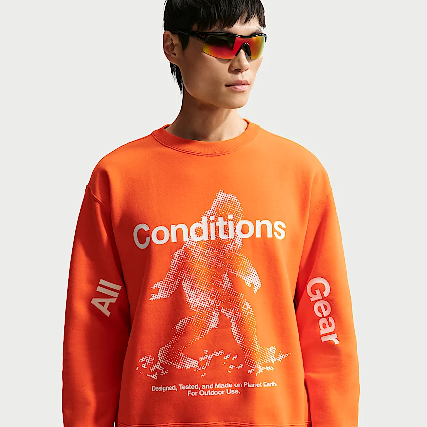 NIKE ACG "Tuff Fleece" — メンズ Therma-FIT プルオーバー クルーネック スウェットシャツ - Image 3