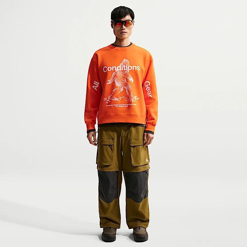 NIKE ACG "Tuff Fleece" — メンズ Therma-FIT プルオーバー クルーネック スウェットシャツ - Image 7