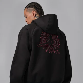 NIKE Jordan Flight Club Fleece — Men's Full-Zip Knit Sweatshirt