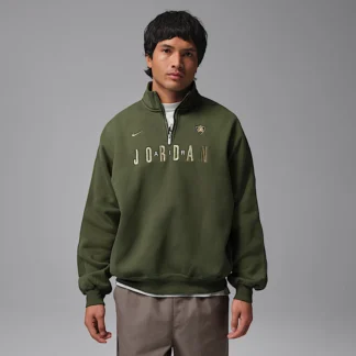 NIKE ジョーダン フライト — メンズ グラフィック フリース 1/4ジップ