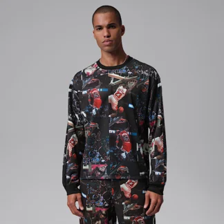 NIKE Jordan Flight — Men's Printed Long-Sleeve Jersey