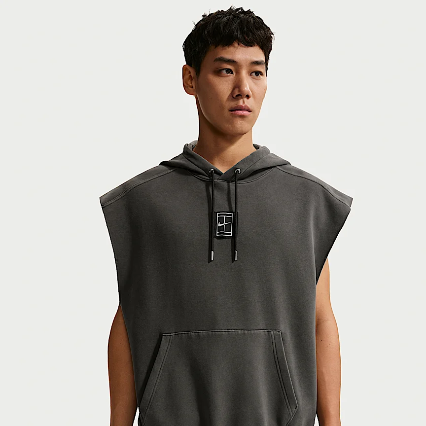 NIKE Nikeコート スラム — メンズ テニス スリーブレス プルオーバー パーカー